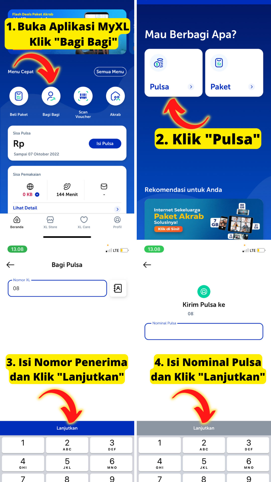 Cara Top up ML Pakai Pulsa XL