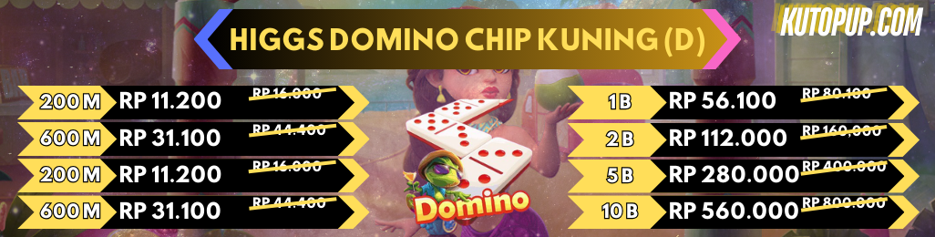 Harga Promo Higgs Domino Chip Kuning